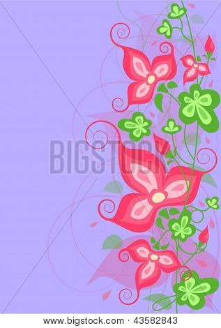 Pflanzen mit gekrÃ¤uselte BlÃ¼tenblÃ¤tter einer Blume