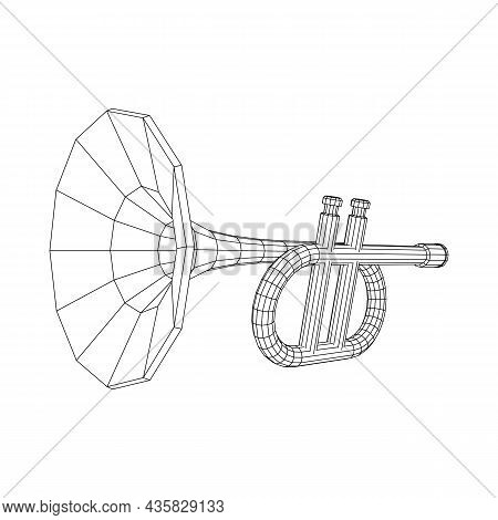 Trumpet Pipe Fife Musiacal Instrument Vector Illustration