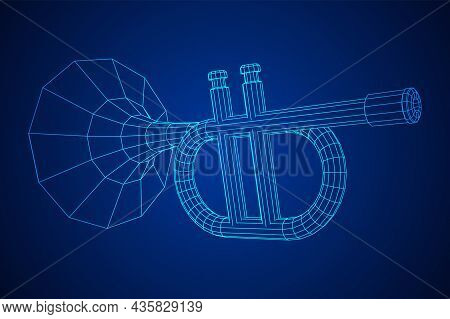 Trumpet Pipe Fife Musiacal Instrument Vector Illustration