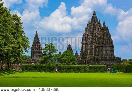 Prambanan temple near Yogyakarta on Java island Indonesia - travel and architecture background