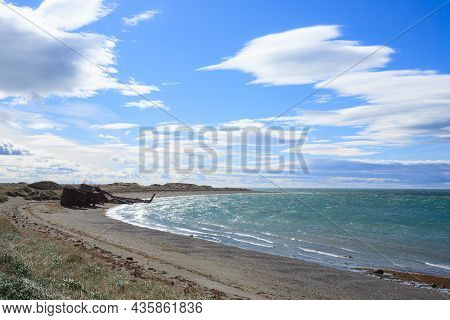 Wreckages On San Gregorio Beach, Chile Historic Site