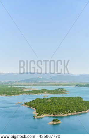 View Of The Slanskoe Lake. Montenegro Nature