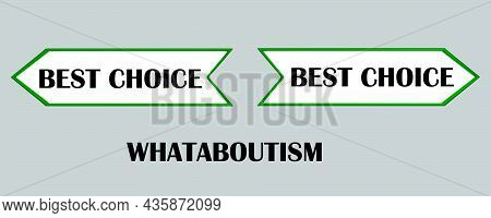 3d Illustration Of Two Opposite Road Signs With The Print Best Choice On Each Of Them, Pointing To O