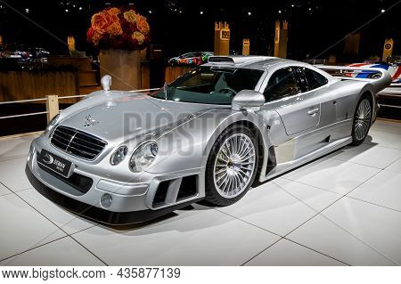 Mercedes-amg Clk-gtr Sports Car Showcased At The Autosalon 2020 Motor Show. Brussels, Belgium - Janu