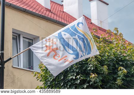 Hel, Poland - July 20, 2021: Go Hel, The Promotional Logo Of The City Of Hel.