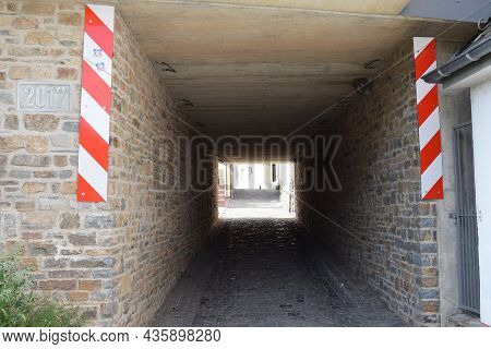 Treis-karden, Germany - 09 21 2021: Small Tunnel In Karden