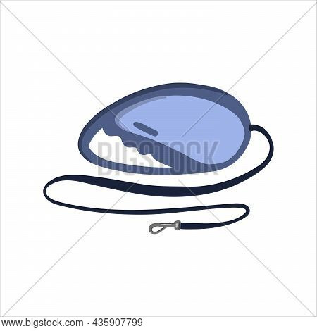 Leash For Walking Dogs And Cats. Doodle Vector, Hand-drawn, Cartoon Style