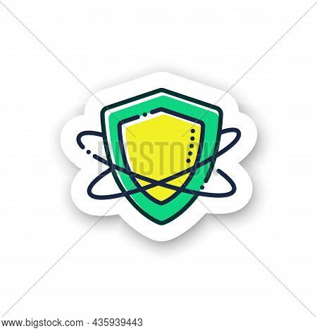 Innate Immunity Sticker Icon. Immune System Concept. Immunology Badge For Designs. Body Defence Syst