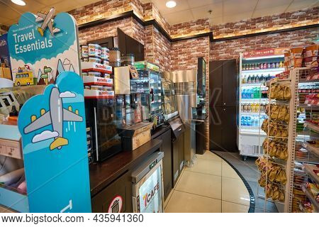 SINGAPORE - CIRCA JANUARY, 2020: interior shot of 7-eleven convenience store in Singapore.