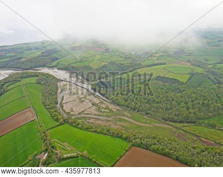 Aerial View Of The River Erme, Devon