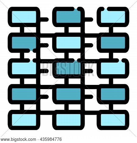 Insulation Scheme Icon. Outline Insulation Scheme Vector Icon Color Flat Isolated