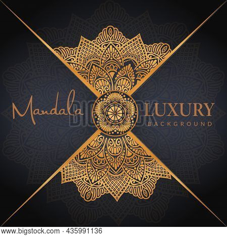 Oriental Mandala Background Design, Arabic Islamic East Style. Ramadan Style Decorative Mandala. Man