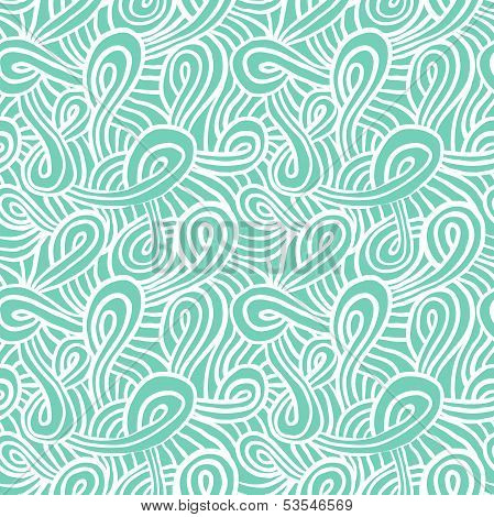 Aqua blue pattern with loops