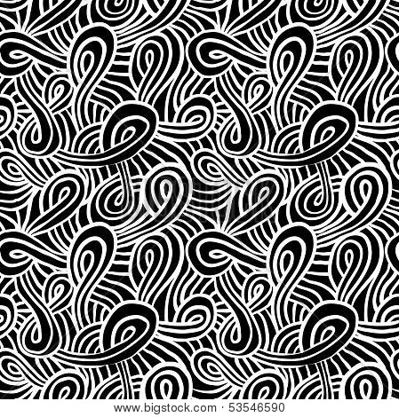 Pattern with curls and loops
