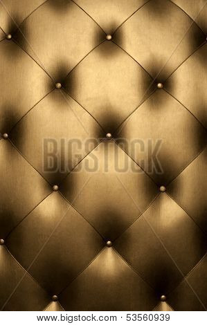 Luxury golden leather close-up