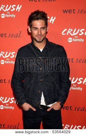 LOS ANGELES - NOV 6:  Jean-Luc Bilodeau at the CRUSH by ABC Family Clothing Line Launch at London Hotel on November 6, 2013 in West Hollywood, CA
