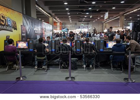 People At Games Week 2013 In Milan, Italy