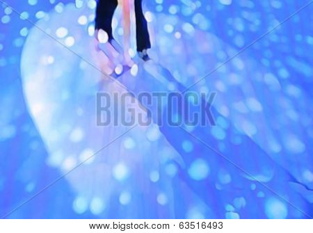 Ballroom dance floor abstract five digital painting