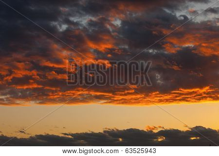 Colors Of The Sky At Sunset.