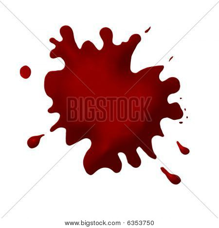 Tykt blod splat