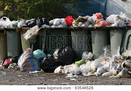 Garbage And Recycle Bins
