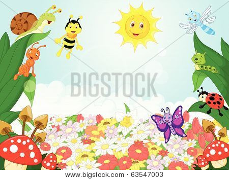 Small animals cartoon