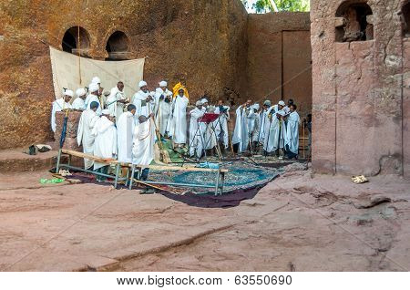 Worship In Lalibela Complex