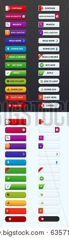 Web button set