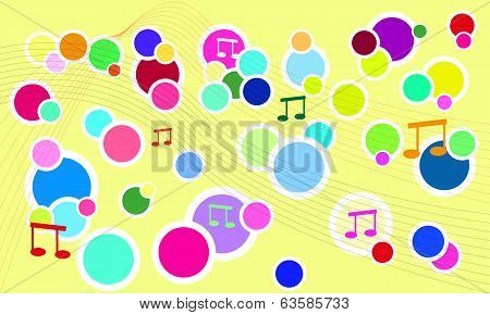 vector fresh music background