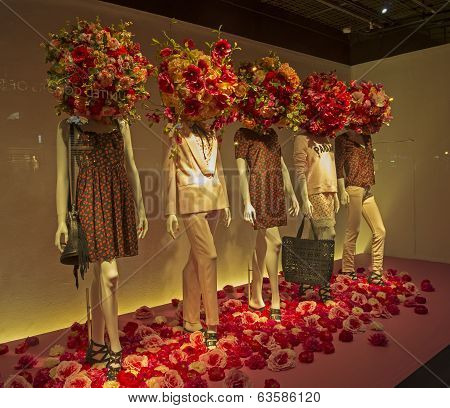 Mannequins In The Showcase.