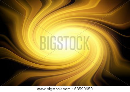 Swirling star - amber.