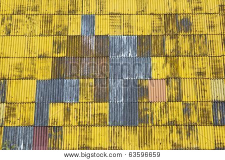 Yellow Abstract Roof Background