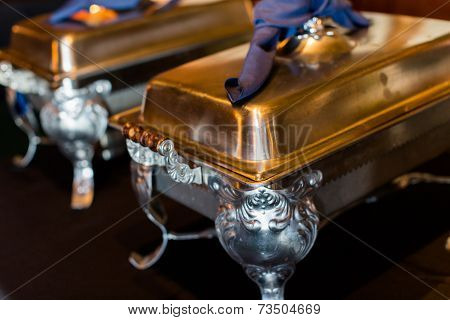 Crown shafer from stainless steel at the wedding.