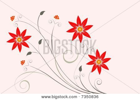 Floral abstrakt