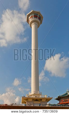 Busan Tower (1973) In Yongdusan Park In Busan, Korea