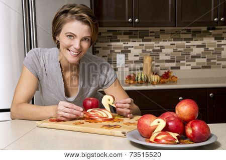 Woman With Apples