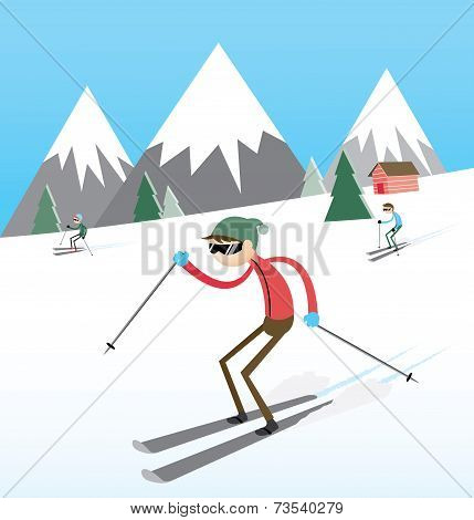 Skiing