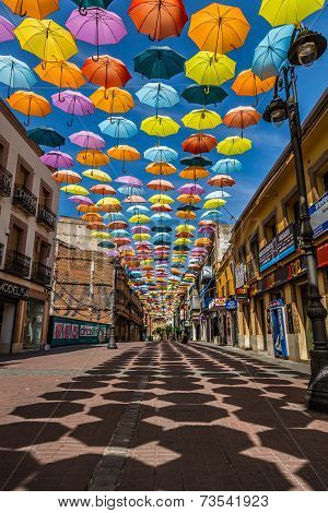 Madrid,Spain,25 July,2014:Background colorful streets decoration in Madrid,Spain