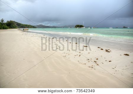 Anse Volbert beach, Praslin island, Seychelles