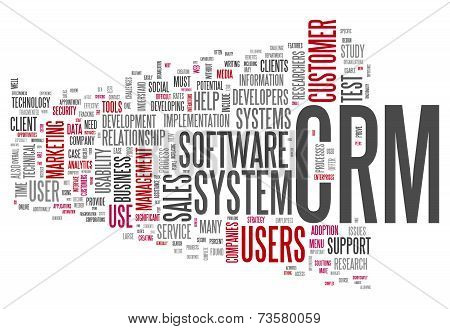 Word Cloud Crm - Customer Relationship Management