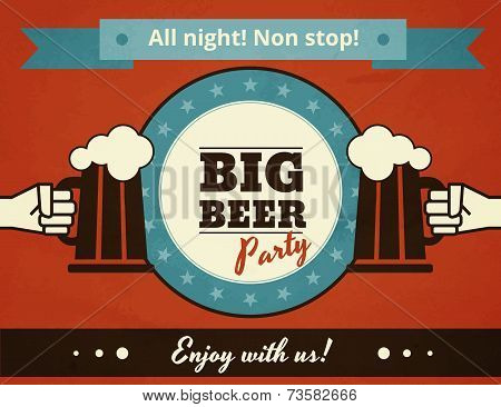 Big deer party poster