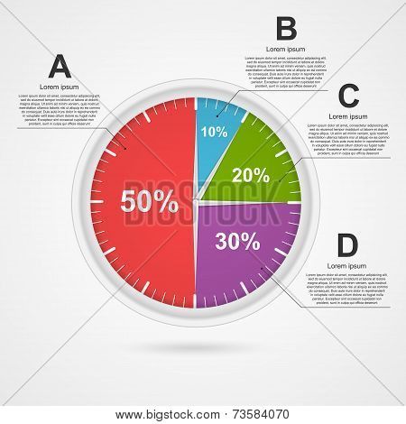 Modern circle infographic. Design Elements. Vector Illustration.