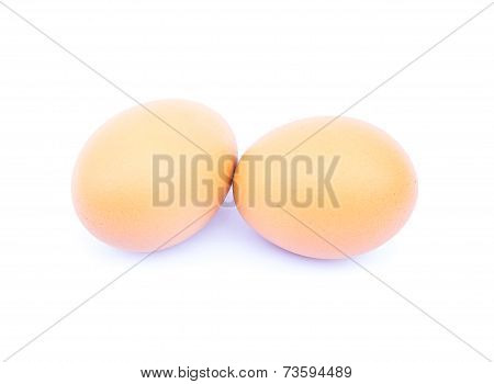 Fresh Egg On White Background