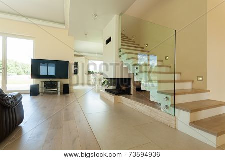 Interior Of Modern And Bright House
