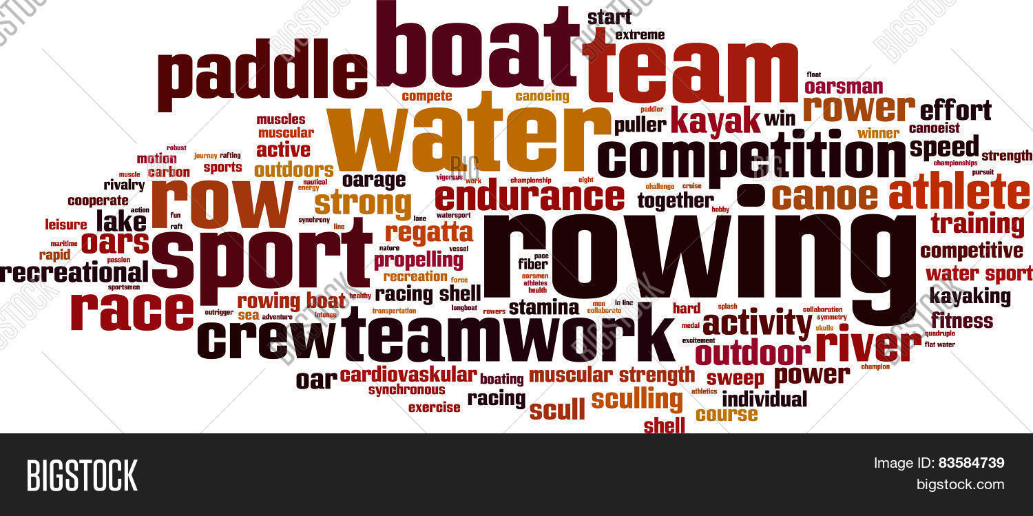 Rowing Word Cloud Vector & Photo (Free Trial) Bigstock