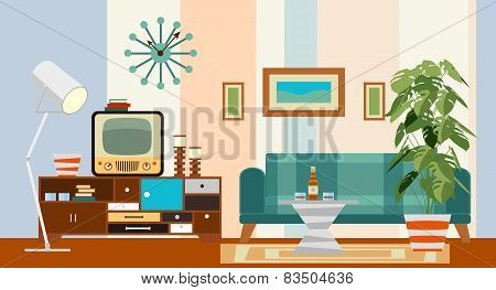 Retro Living Room