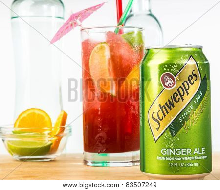 Schweppes Ginger Ale Cocktail