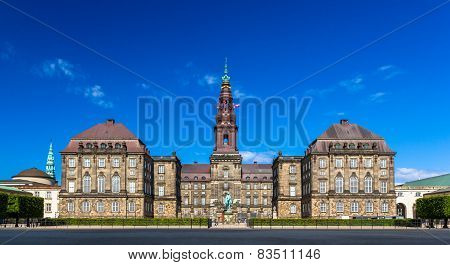 Christiansborg Palace In Copenhagen, Denmark