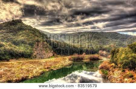 Hills Over The Gardon River - France, Languedoc-roussillon