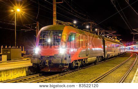Austrian High-speed Train At Feldkirch Station